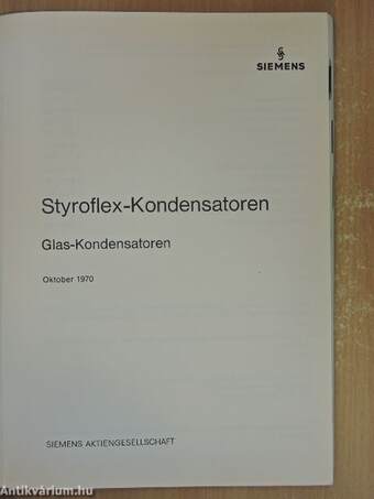 Styroflex-Kondensatoren 1970