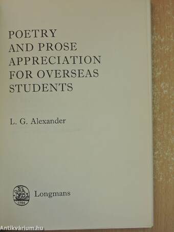 Poetry and Prose Appreciation for Overseas Students