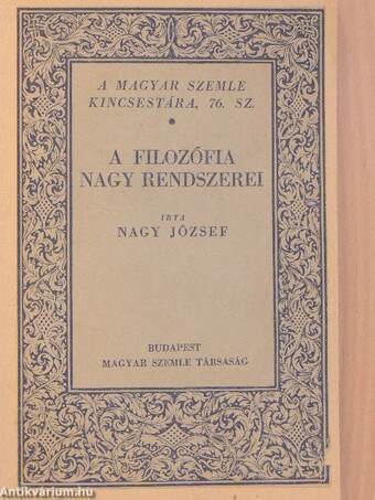 A filozófia nagy rendszerei