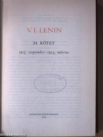 V. I. Lenin összes művei 24.