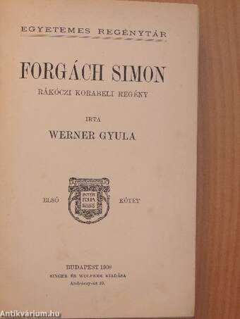 Forgách Simon I-IV.