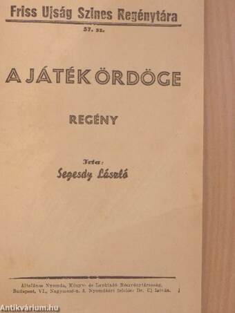 A játék ördöge