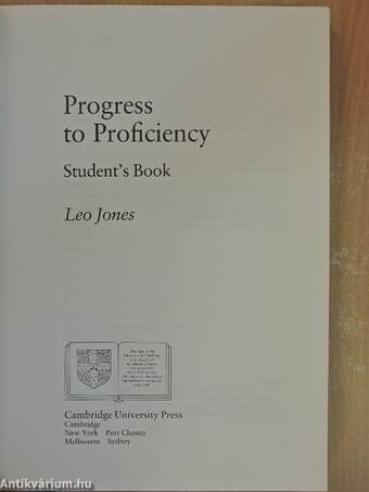 Progress to Proficiency - Student's Book