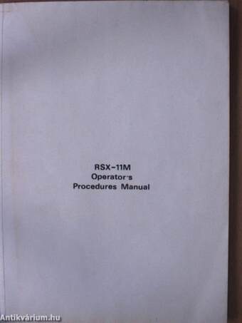 RSX-11M Operator's Procedures Manual