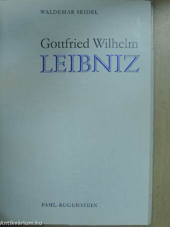 Gottfried Wilhelm Leibniz