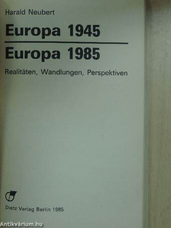 Europa 1945 - Europa 1985