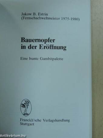 Bauernopfer in der Eröffnung