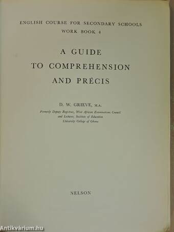 A Guide to Comprehension and Précis