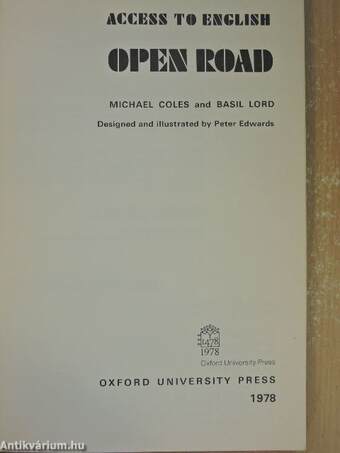 Open Road - Book