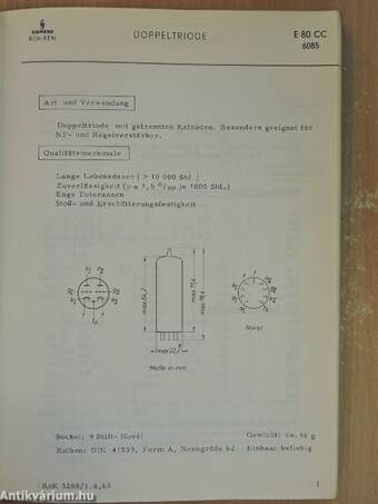 Spezialverstärkerröhren