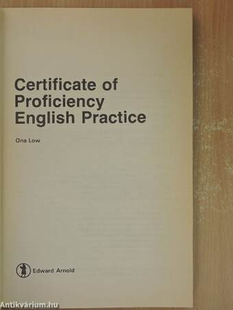 Certificate of Proficiency English Practice