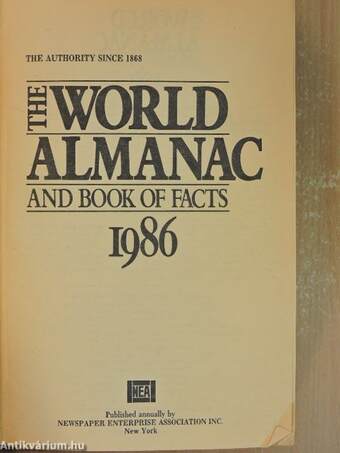 The World Almanac and Book of Facts 1986