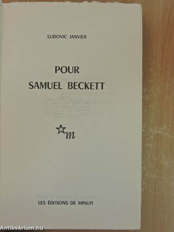 Pour Samuel Beckett