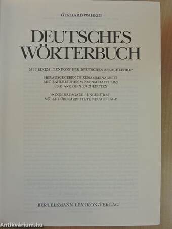 Deutsches Wörterbuch