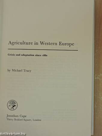 Agriculture in Western Europe