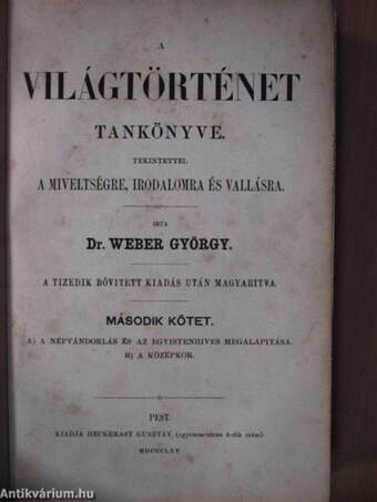 A világtörténet tankönyve I-V.