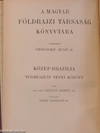 Közép-Brazilia természeti népei között