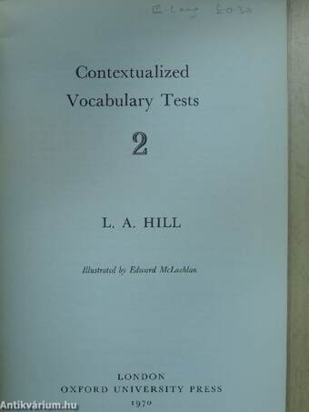 Contextualized Vocabulary Tests 2