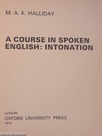 A Course in Spoken English: Intonation