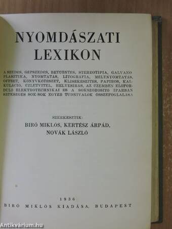 Nyomdászati lexikon