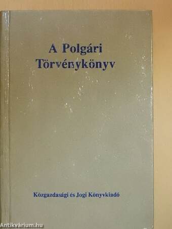 A Polgári Törvénykönyv