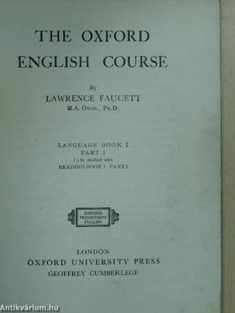 The Oxford English Course - Language Book I/1.