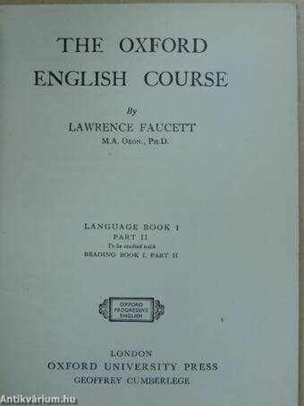 The Oxford English Course - Language Book I/2.