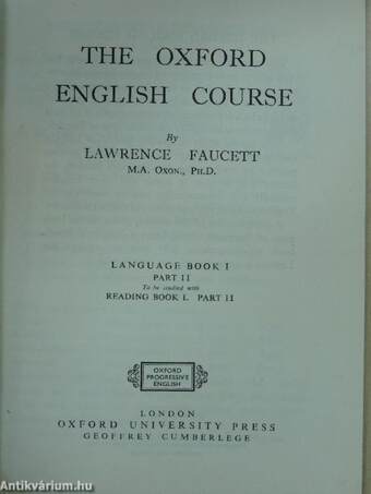 The Oxford English Course - Language Book I/2.