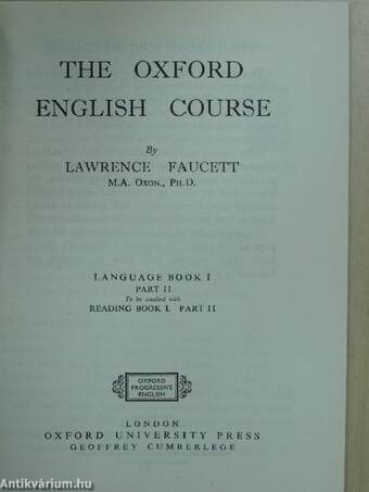 The Oxford English Course - Language Book I/2.