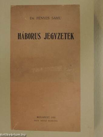 Háborus jegyzetek