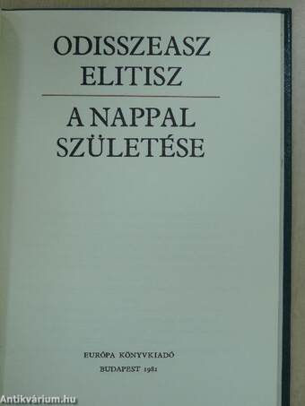 A nappal születése