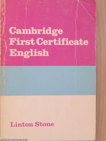 Cambridge First Certificate English