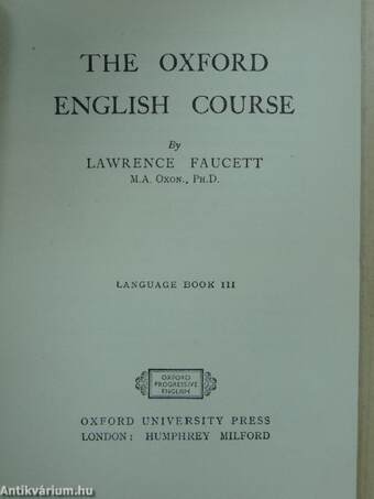 The Oxford English Course - Language Book III.