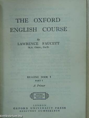 The Oxford English Course - Reading Book I/1.