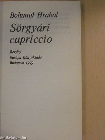 Sörgyári capriccio