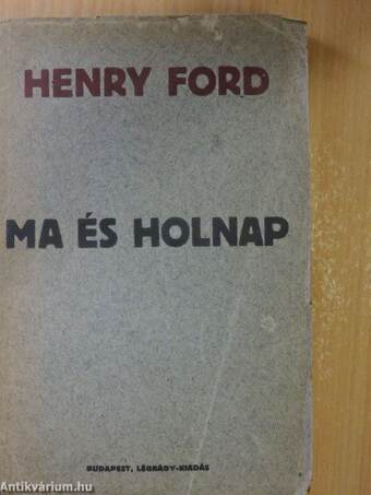 Ma és holnap