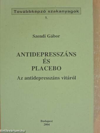 Antidepresszáns és placebo