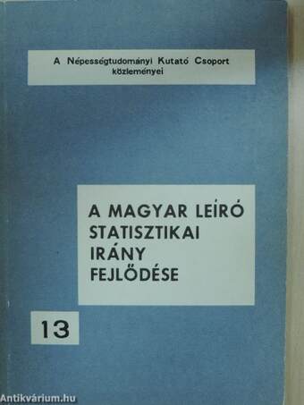 A magyar leíró statisztikai irány fejlődése