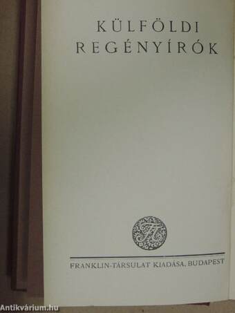 "25 kötet a Külföldi regényírók sorozatból (nem teljes sorozat)"