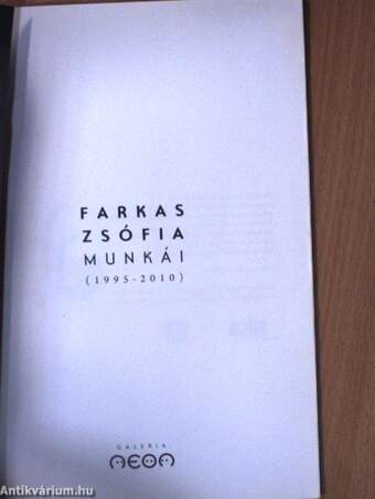 Farkas Zsófia munkái