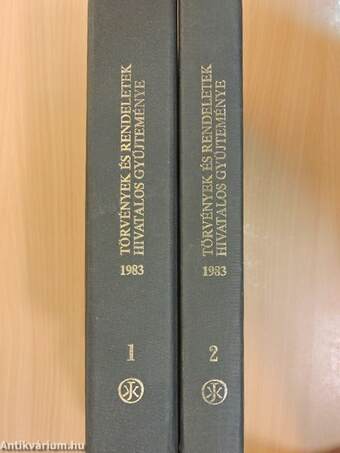 Törvények és rendeletek hivatalos gyűjteménye 1983. 1-2.