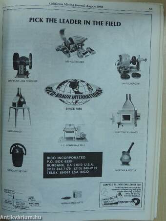 California Mining Journal August 1988