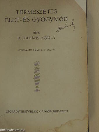 Természetes élet- és gyógymód