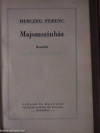 A kék róka/Árva László király/Tilla/A fekete lovas/A költő és a halál/Az aranyborjú/Sirokkó/A híd/Majomszínház/Kilenc egyfelvonásos/Szendrey Julia/Utolsó tánc