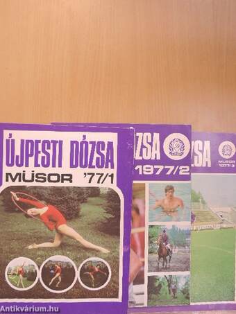 Újpesti Dózsa Műsor 1977. január-december