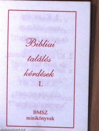 Bibliai találós kérdések I.