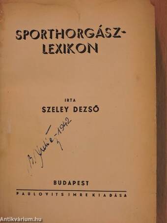 Sporthorgászlexikon