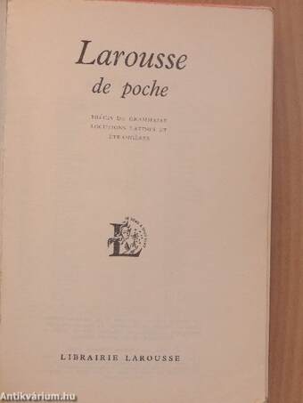 Larousse de poche