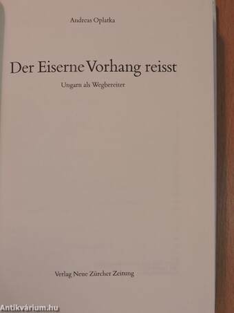 Der Eiserne Vorhang reisst