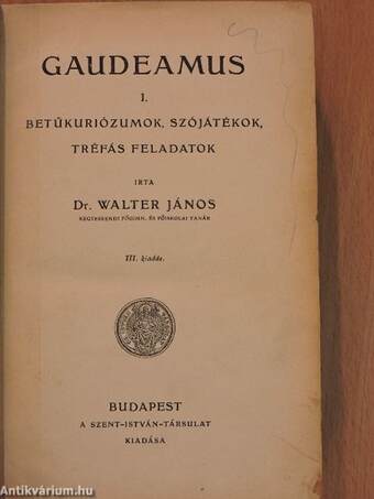 Gaudeamus I-III.